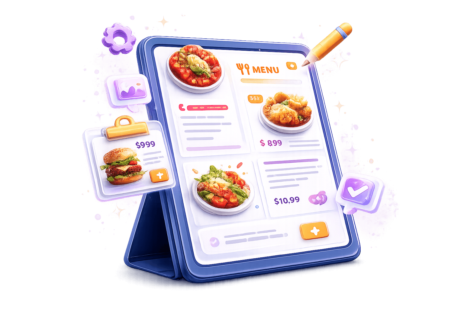 Menu Management business feature illustration