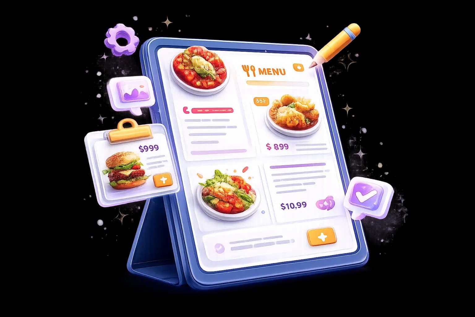 Menu Management business feature illustration