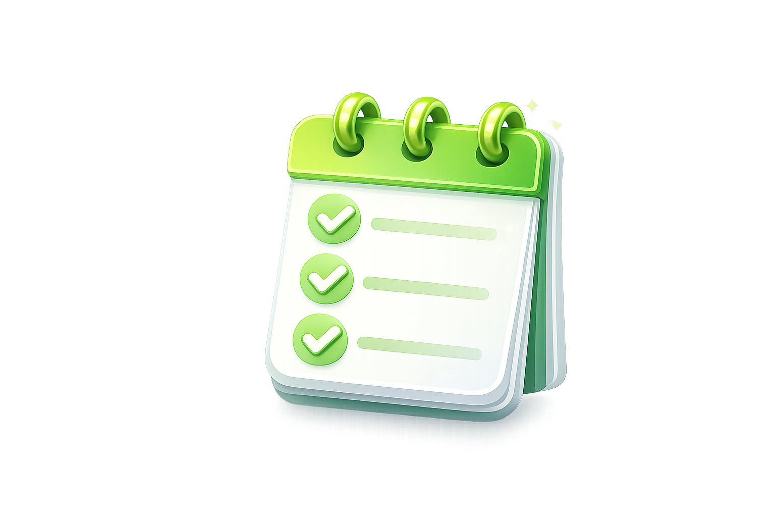 Green checklist representing add list