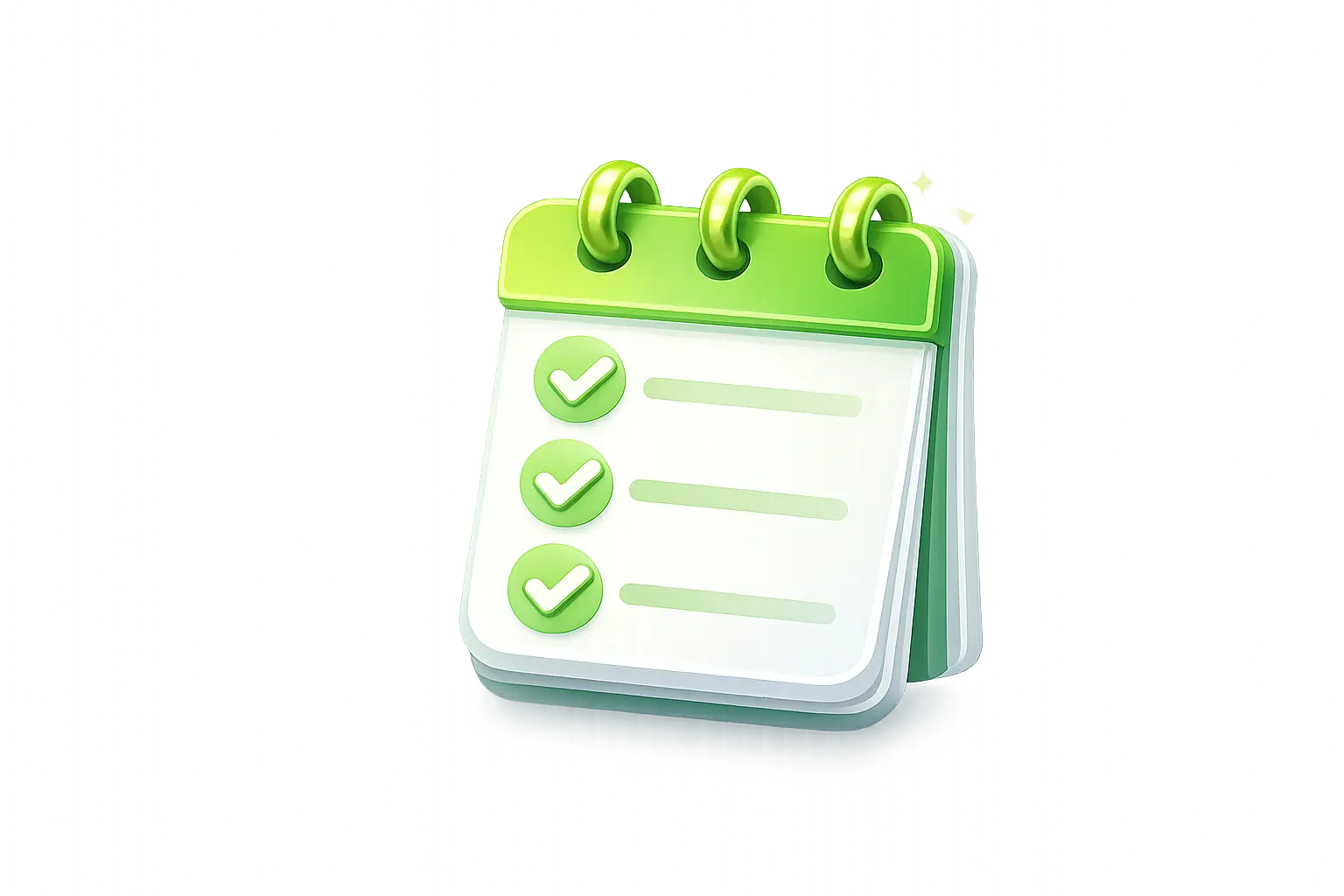 Green checklist representing add list