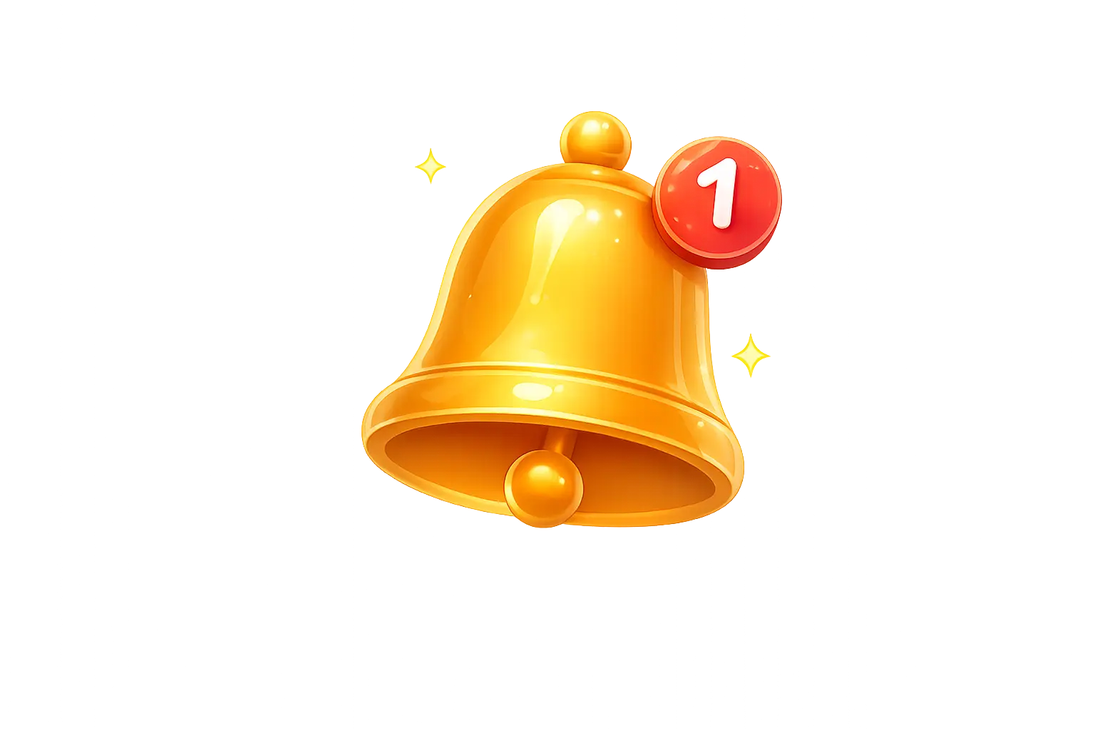 Golden notification bell representing add reminder