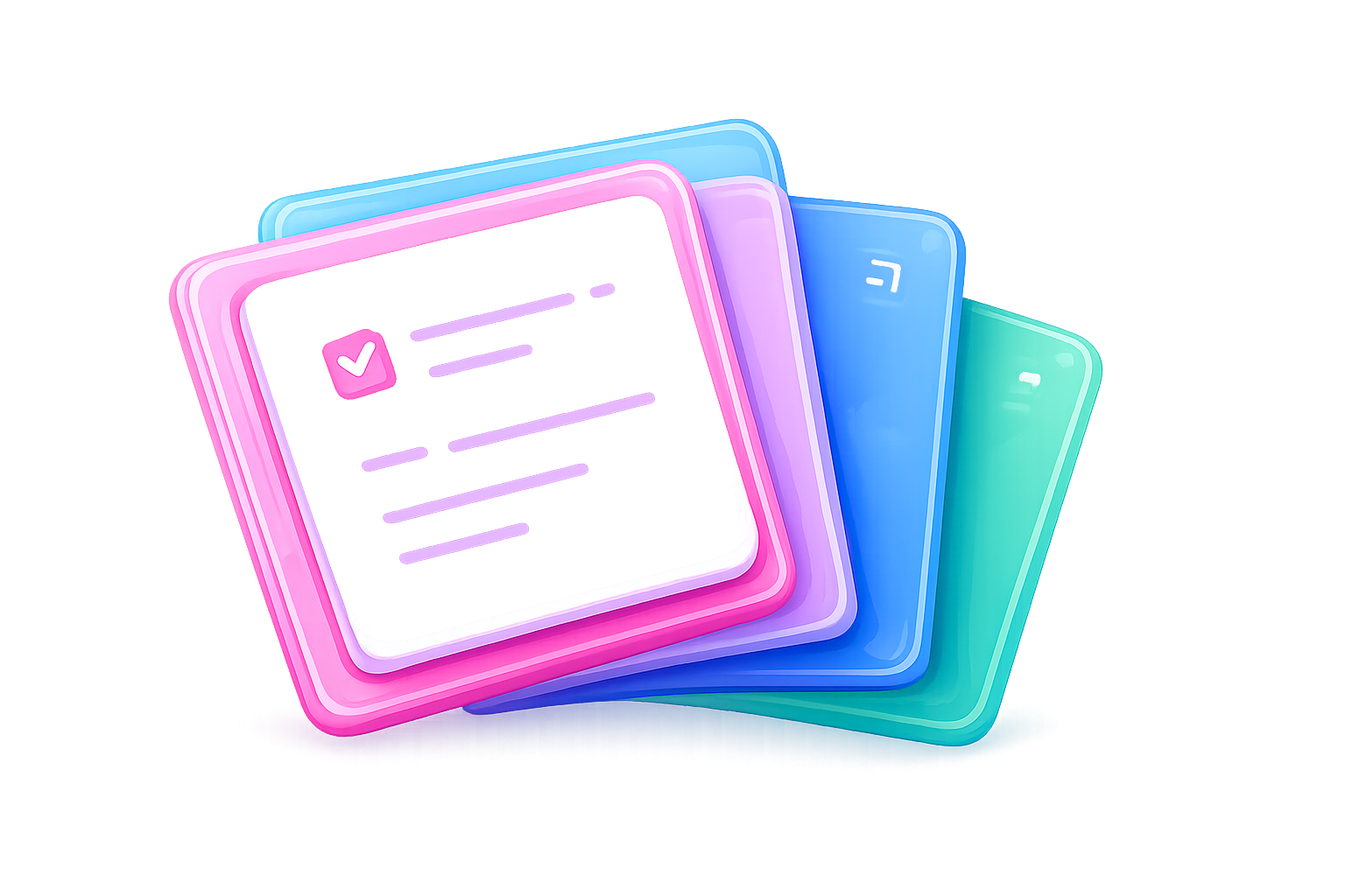 Digital study flashcards with spaced repetition